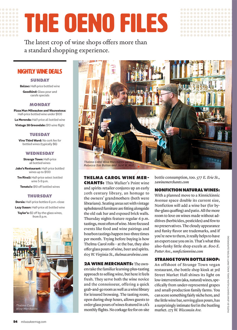Milwaukee Magazine Bar Guide