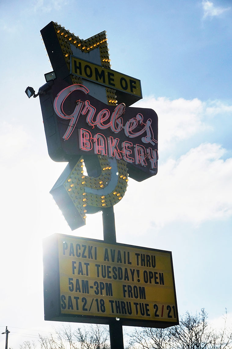Grebes Bakery Sign