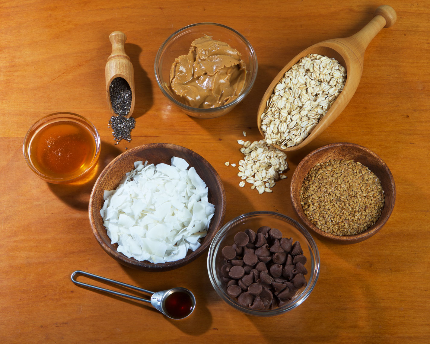 Studio Photography of Ingredients for Baking Recipe.